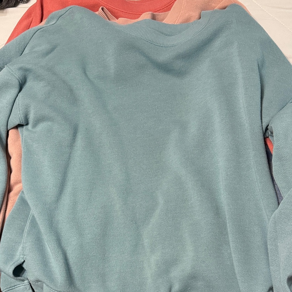 Women's Sweater Set - Red, Pink, and Blue - Picture 2 of 6